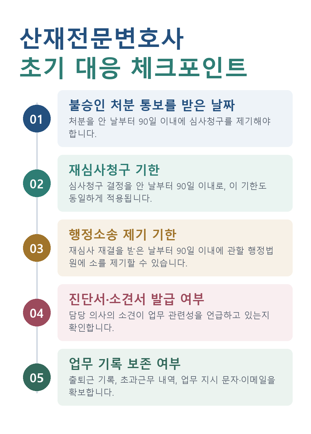 산재전문변호사 초기 대응 체크포인트
